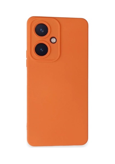 Magicool Vivo Y27 Kılıf Nano İçi Kadife Silikon - Turuncu