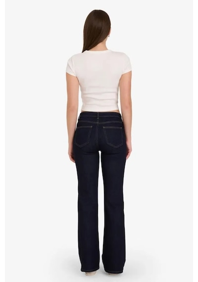 Defacto Mia Flare Fit Normal Bel Düz Paça Uzun Jean Pantolon F9602ax26spnm82 Mavi-nm82