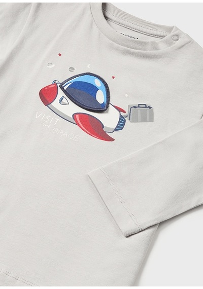 Mayoral Gri Bebek Tshirt - Mayoral - Açık Gri - 18-ay - 2014--açık Gri-18-ay