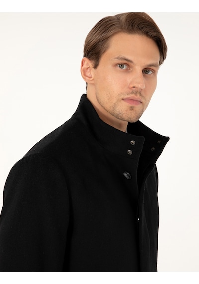 Pierre Cardin Erkek Siyah Palto 50291020-vr046 Siyah