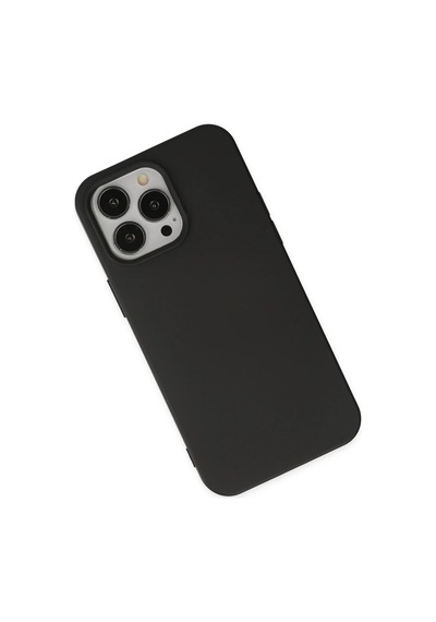 Apple Uyumlu iPhone 15 Pro Kılıf Nano İçi Kadife Silikon - Siyah 0.2M-Çok Renkli