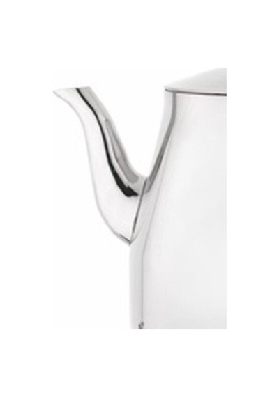Lines Piramit Paslanmaz Çelik Çaydanlık Takımı Sülale Boy Xxl Metal Kulp 3070 Gümüş Kulp