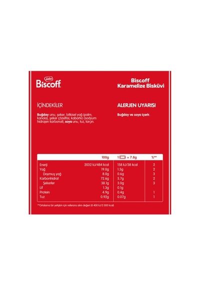 Biscoff Karamelize Bisküvi 250 G 2 Adet