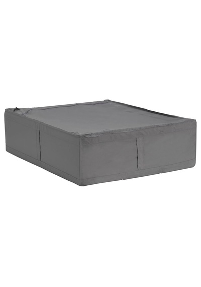 Fermuarlı Saklama Kutusu 65x53x19 Cm Koyu Gri Hurç Ikea Kutu Koyu Gri