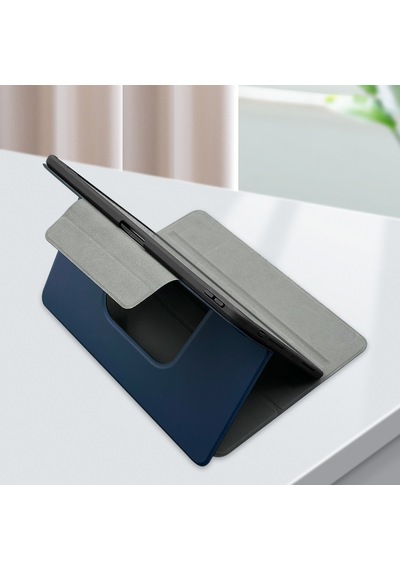 Apple Uyumlu iPad, Pro 11 2024 Raptic Spin Detachable Folio Pu Ayrılabilir Kalem Bölmeli Standlı Kılıf Lacivert