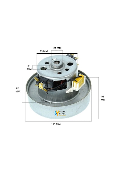 Uyumlu Dc 05 Süpürge Motoru 1400w Ht54 Adet-set