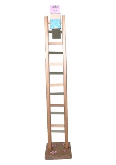 Ergonomik Ahşap Kedi Merdiveni 3 Basamaklı Oyun Alanı