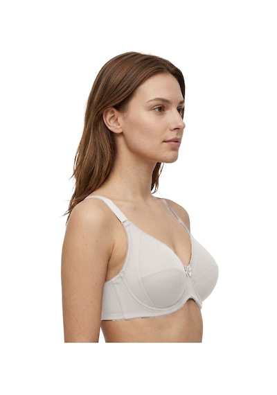 Cottonill Bra - Novia Büyük Beden Micro Balenli Minimizer Ayarlanabilir Askılı Kadın Sütyen 3'lü Paket-2 Çok Renkli