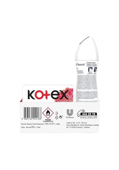 Shower Fresh Sprey Deodorant 150 Ml + Kotex Ultra Normal Avantajlı Paket