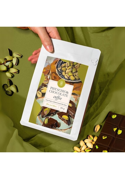 Mim And More Pistachio & Chocolate Coffee Antep Fıstıklı Çikolata Aromalı Kahve Filtre Kahve 200 G