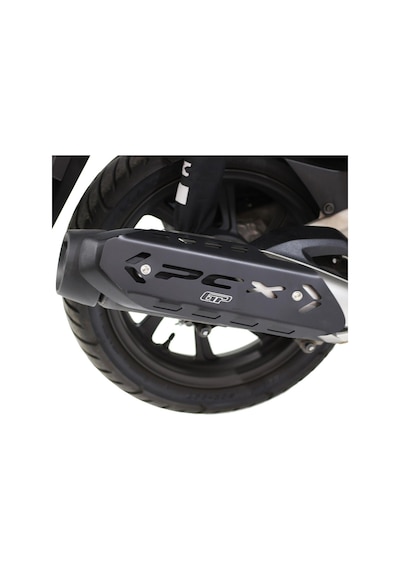 GP Kompozit Honda PCX 125 / 150 2018-2025 Uyumlu Egzoz Koruma Kapağı Siyah