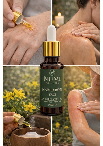 Kantaron Yağı 20 Ml %100 Saf Cilt Ve Saç Bakım Yağı