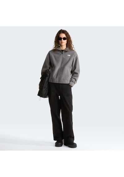 The North Face W Fleece Collared Kadın Polar-34094 Gri