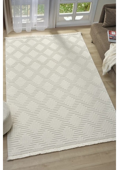 Seyran Halı Ruby 1550 Krem Polyester Yolluk