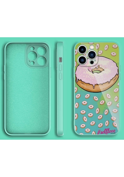 Apple Uyumlu iPhone 12 Pro Max Kamera Korumalı Desenli Sert Silikon Zore Epoksi Kapak