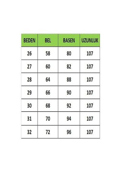 Shevega Kadın Yüksek Bel Buz Kar Ispanyol Paça Kot Pantolon Mavi