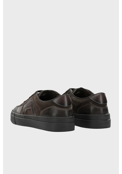 Santoni Süet Sneaker Ayakkabı Erkek Ayakkabı Mbgt22221smotgeut50 Kahve