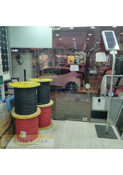 6mm Solar Kablo 5metre Kırmızı 5 M Siyah Toplam 10 M