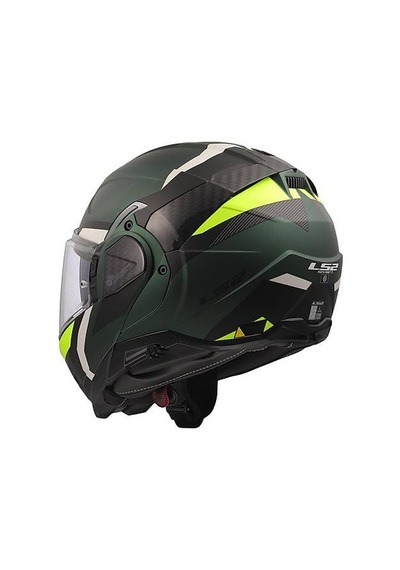 Ls2 Advant 2 Trıple Mat Yeşil-siyah-neon Sarı Çene Açılır Motosiklet Kaskı Mat Yeşil