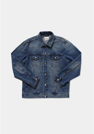 Colin's Colins Regular Fit Düğmeli Astarsız Erkek Mid İndigo Denim Ceket Cl1082658 Q1.v1 Dn45142