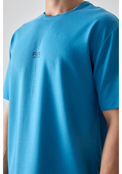 Air Jones Tommy Life Petrol Mavi Pamuklu Kalın Yumuşak Dokulu Oversize Fit Baskılı Erkek T-shirt - 88373 Petrol Mavi Air Jones Tommy Life Petrol Mavi Pamuklu Kalın Yumuşak Dokulu Oversize Fit Baskılı Erkek T-shirt - 88373 Petrol Mavi