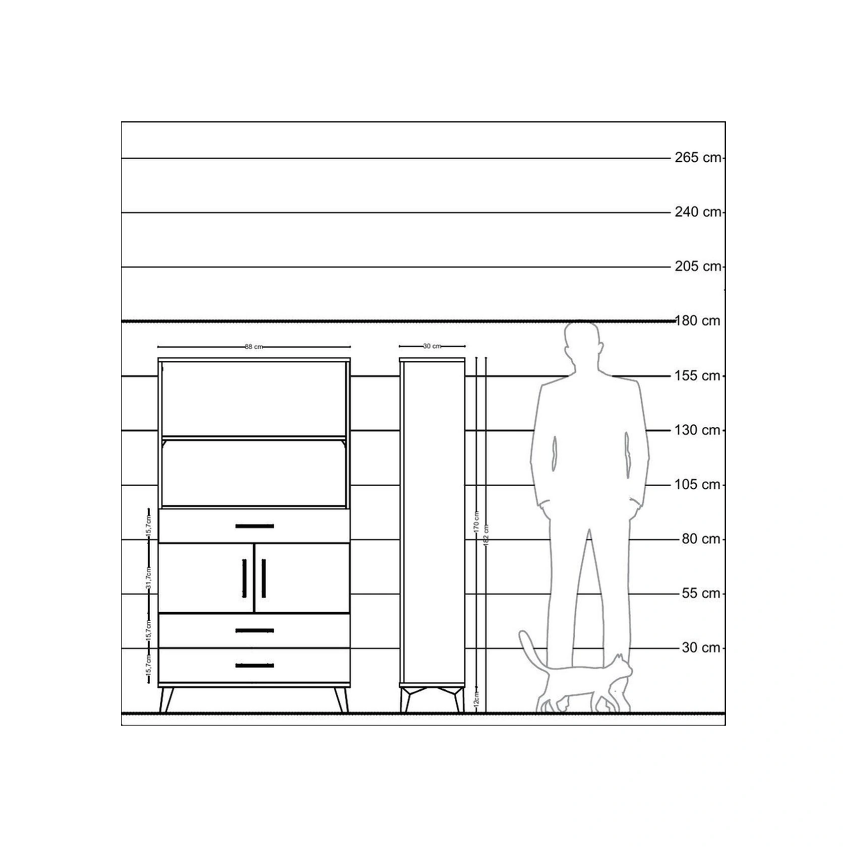 Arges Dolap 3 Raflı 3 Çekmeceli 2 Kapaklı 88x30x163 Çam-aytaşı Çam Arges Dolap 3 Raflı 3 Çekmeceli 2 Kapaklı 88x30x163 Çam-aytaşı Çam