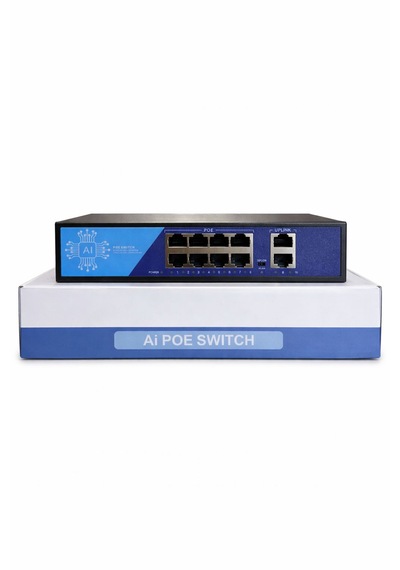 3dcool 3d-psf08-fg 10 Port Kamera Poe Switch 8xpoe 2xuplink Full Gigabit 120w 250mt