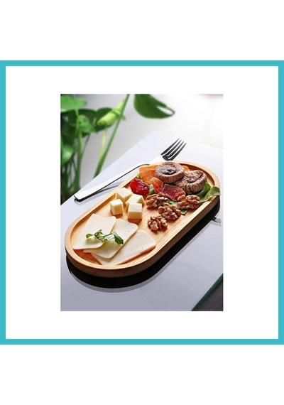 Bezos Bambu Sunum Tabağı & Yağdanlık Altı Tabağı 26 Cm Dfnbez Çok Renkli