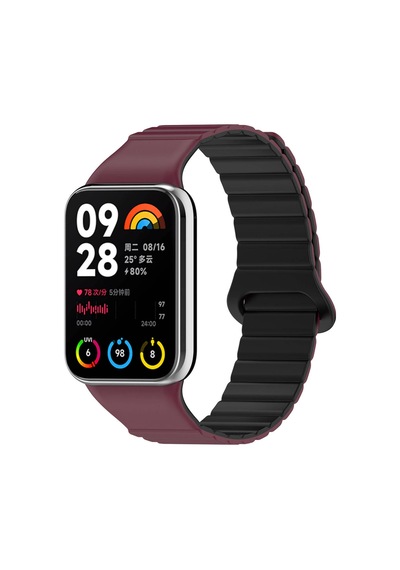 Xiaomi Mi Band 8 Pro Silikon Kordon Akav Krd-105 Strap Kayış-pudra