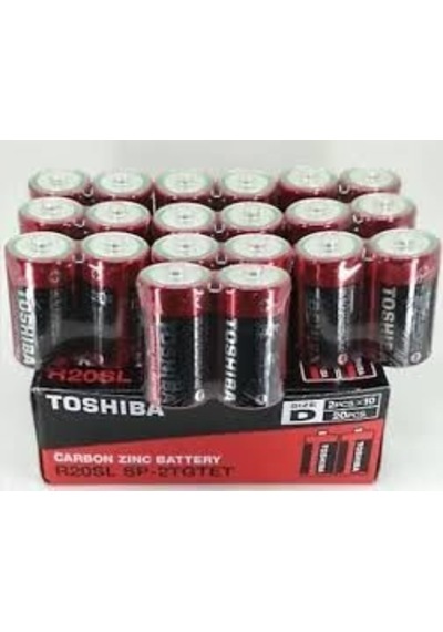 Toshiba 20 Adet R20 Büyük Pil