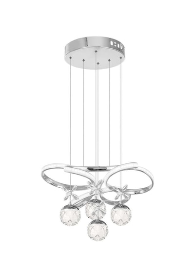 Eray Aydınlatma 9225-40 Kr 4 Toplu Krom Led Avize Krom