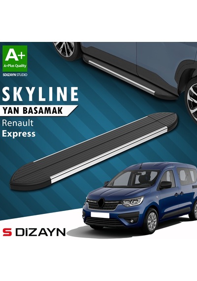 S-dizayn Renault Express Skyline Krom Yan Basamak 203 Cm 2021 Üzeri A+ Kalite