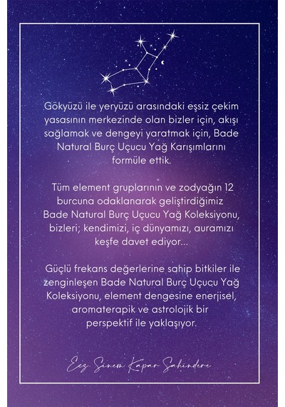 Bade Natural Başak Burcu Aromaterapi Karışımı 10 ML