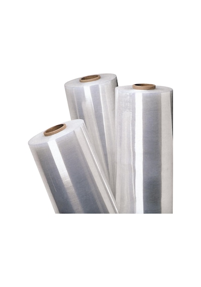 Palet Rulo Streç Film Folyo - Şeffaf - 17 Mikron - 50 Cm. X 300 Metre - 3 Adet
