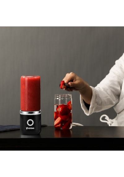 Yasomi GN-A04 Kablosuz Şarjlı Cam Smoothie El Blenderi