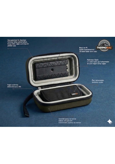 Thermobag İzotermik İnsülin Çantası Kabartmalı Haki