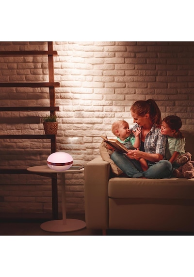Hp69 Şarjlı Kumandalı Akıllı Gece Lambası Beyaz Çok Renkli