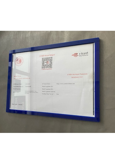 Lacivert Sertifika&diploma Çerçevesi