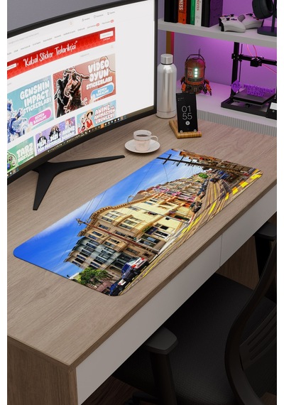 San Francisco Kaliforniya Abd 2 V1 70x30 Xl Gaming Kauçuk Kaymaz Taban Mouse Pad Fare Altlığı