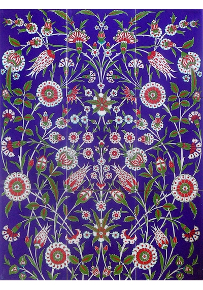 Armada Çini 75x99 İznik Desenli Kütahya Çini Pano