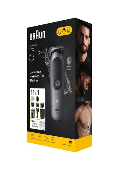 Braun Hepsi Bir Arada Series 5, 11'i 1 Arada Tıraş Kiti, Keskin Bıçak, Vücut Tıraşı Aıo5560