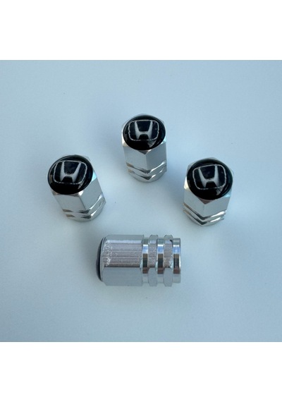 Honda Grubu İle Uyumlu Alüminyum Altıgen Sibop Kapak Seti Gümüş - İthal Sibop Kapağı 4lü Set