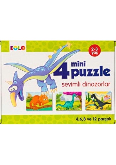 Mini Puzzle-sevimli Dinozorlar