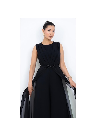 Dorne Moda Özel Koleksiyon Şifon Pelerinli Abiye Tulum - Kruvaze Yaka Boncuk Kemer Detaylı Geniş Paça Tulum - Düğün - Mezuniyet - Ofis Şıklığı Siyah Siyah Dorne Moda Özel Koleksiyon Şifon Pelerinli Abiye Tulum - Kruvaze Yaka Boncuk Kemer Detaylı Geniş Paça Tulum - Düğün - Mezuniyet - Ofis Şıklığı Siyah Siyah