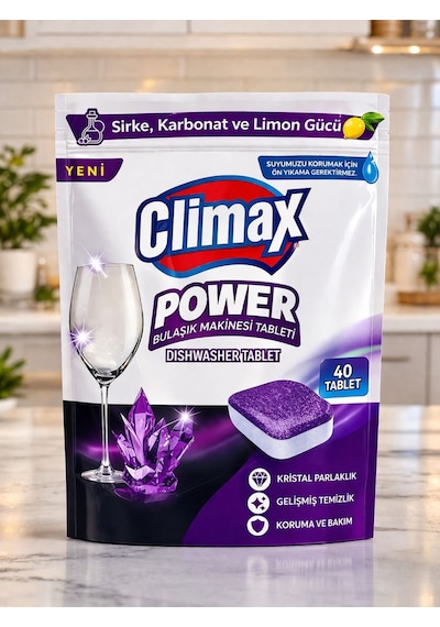 Power Bulaşık Makinesi Tableti 40 Lı Paket