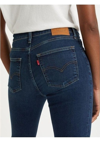 Levi's Rise Straight Kadın Jean Pantolon - Blue Swell-1595 Dark İndigo - Worn İn