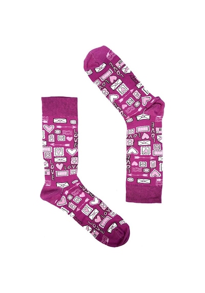 Ozzy Socks 2'Li Kalp Desenli Kutu Çok Renkli