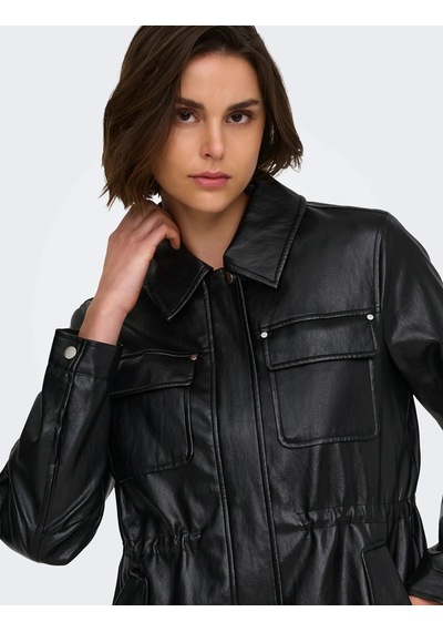 Only 15373806 Kadin Mont - Siyah