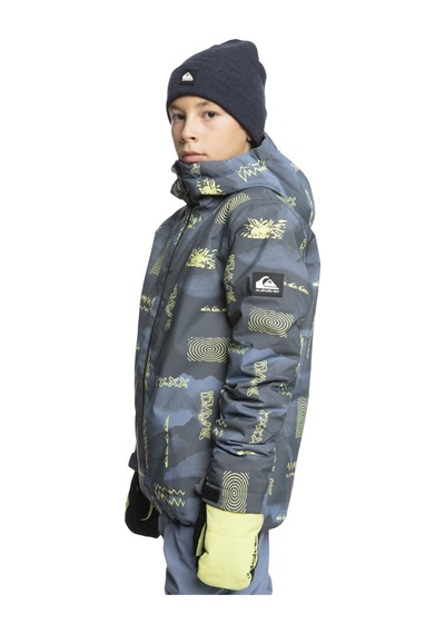 Quıksılver Quiksilver Erkek Çocuk Snowboard Montu Mission Printed Youth Sna Gri