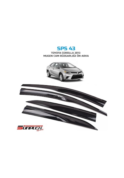 Cam Rüzgarlığı Sunplex Toyota Corolla 2013 Sonrası 4lü Sps43